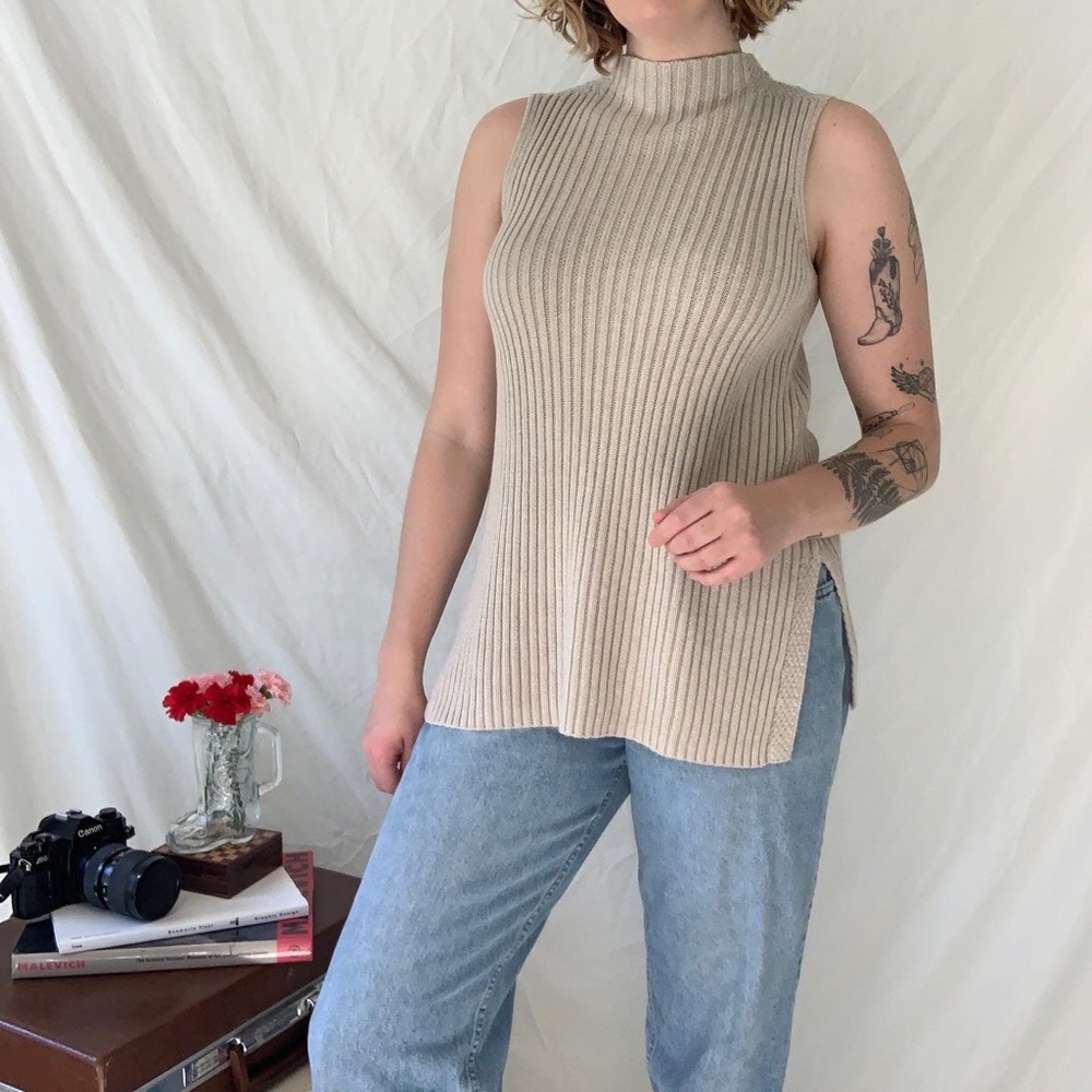 Garnet Hill Sleeveless Sweater